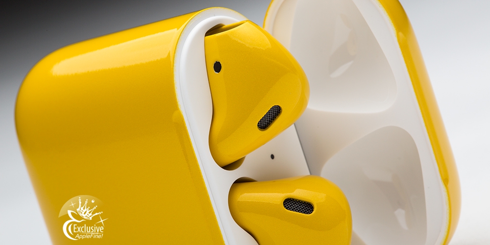 Эксклюзивные Air Pods Yellow
